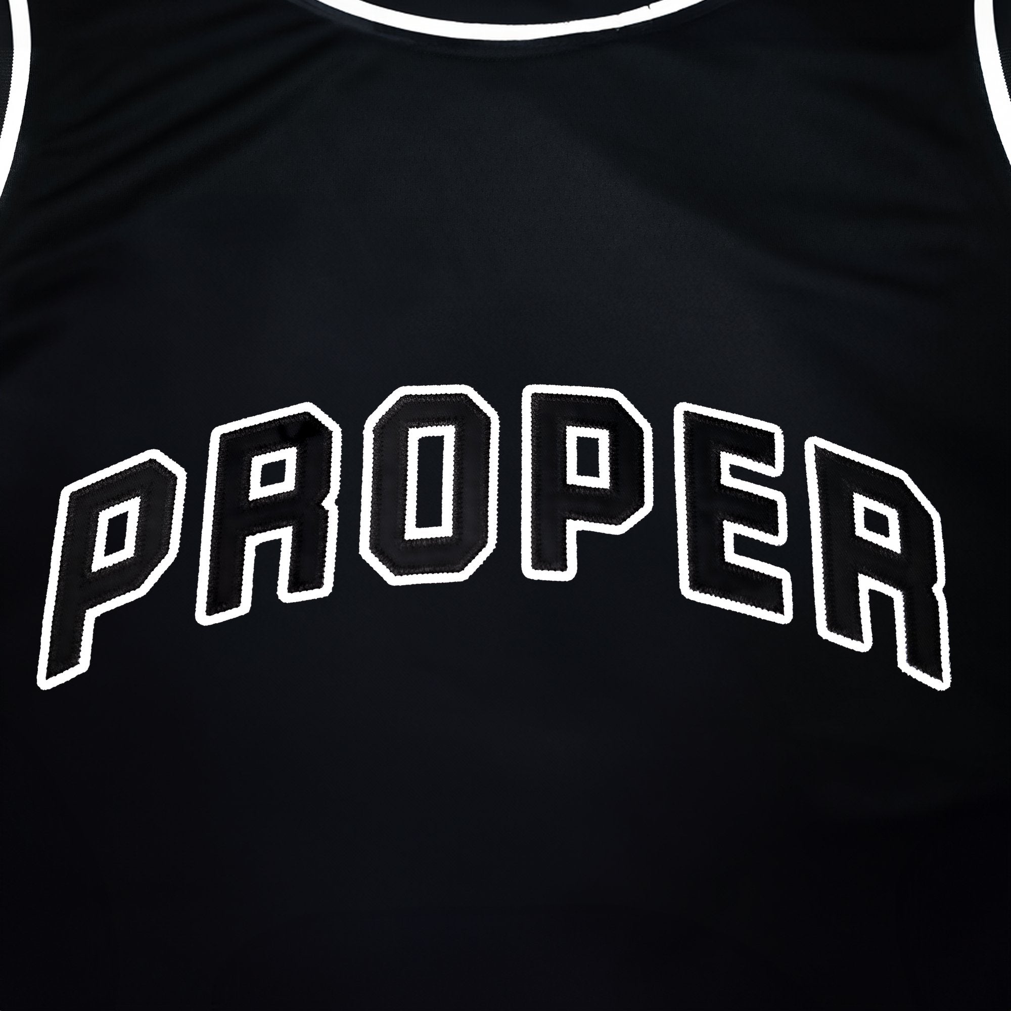 PROPER KIDS STREET JERSEY BLACK/WHITE - Proper Streetwear