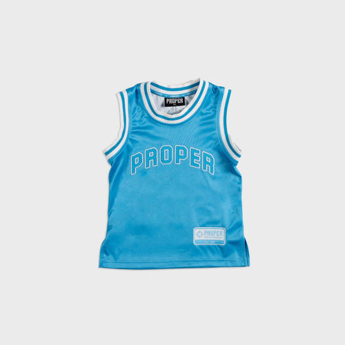 PROPER KIDS STREET JERSEY BLUE/WHITE - Proper Streetwear