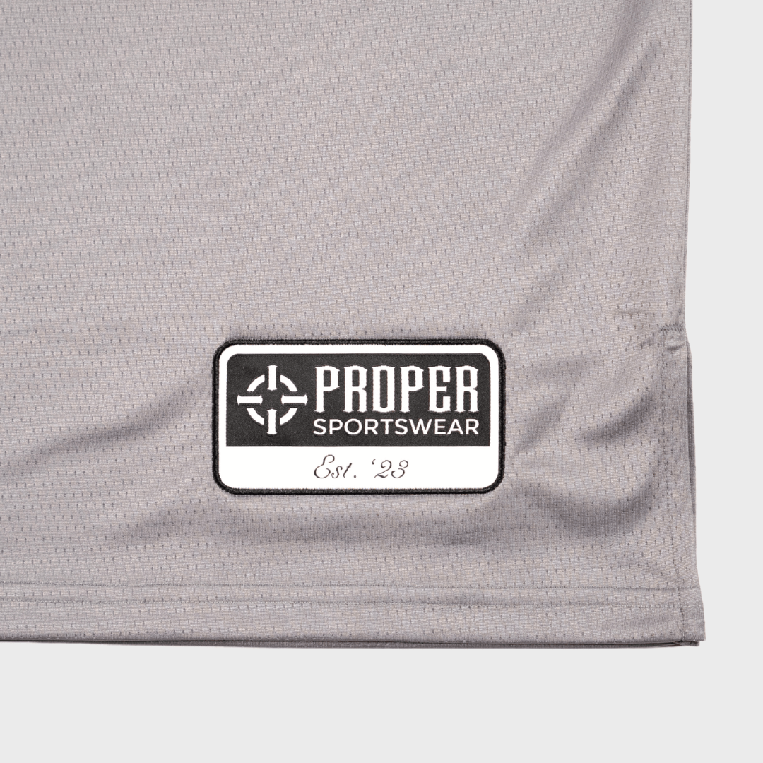 PROPER KIDS TARGET STREET JERSEY GREY/BLACK - Proper Streetwear