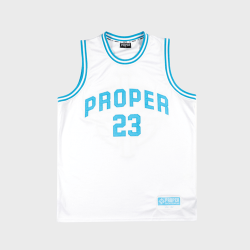 PROPER KIDS TARGET STREET JERSEY WHITE/BLUE - Proper Streetwear