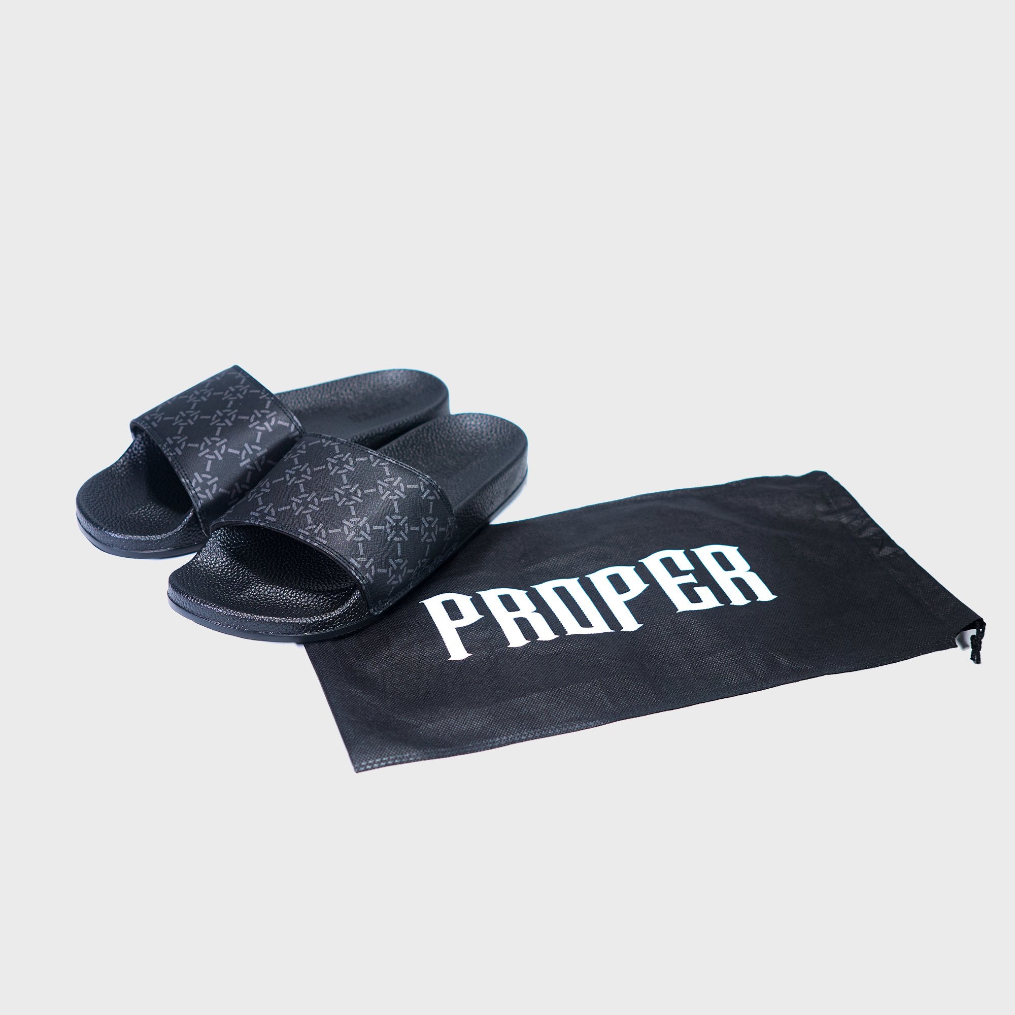 PROPER LEATHER SLIDES - Proper Streetwear