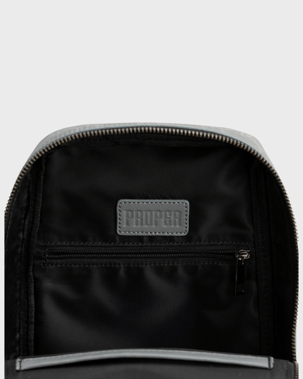 PROPER LEATHER SLING BAG GREY - Proper Streetwear