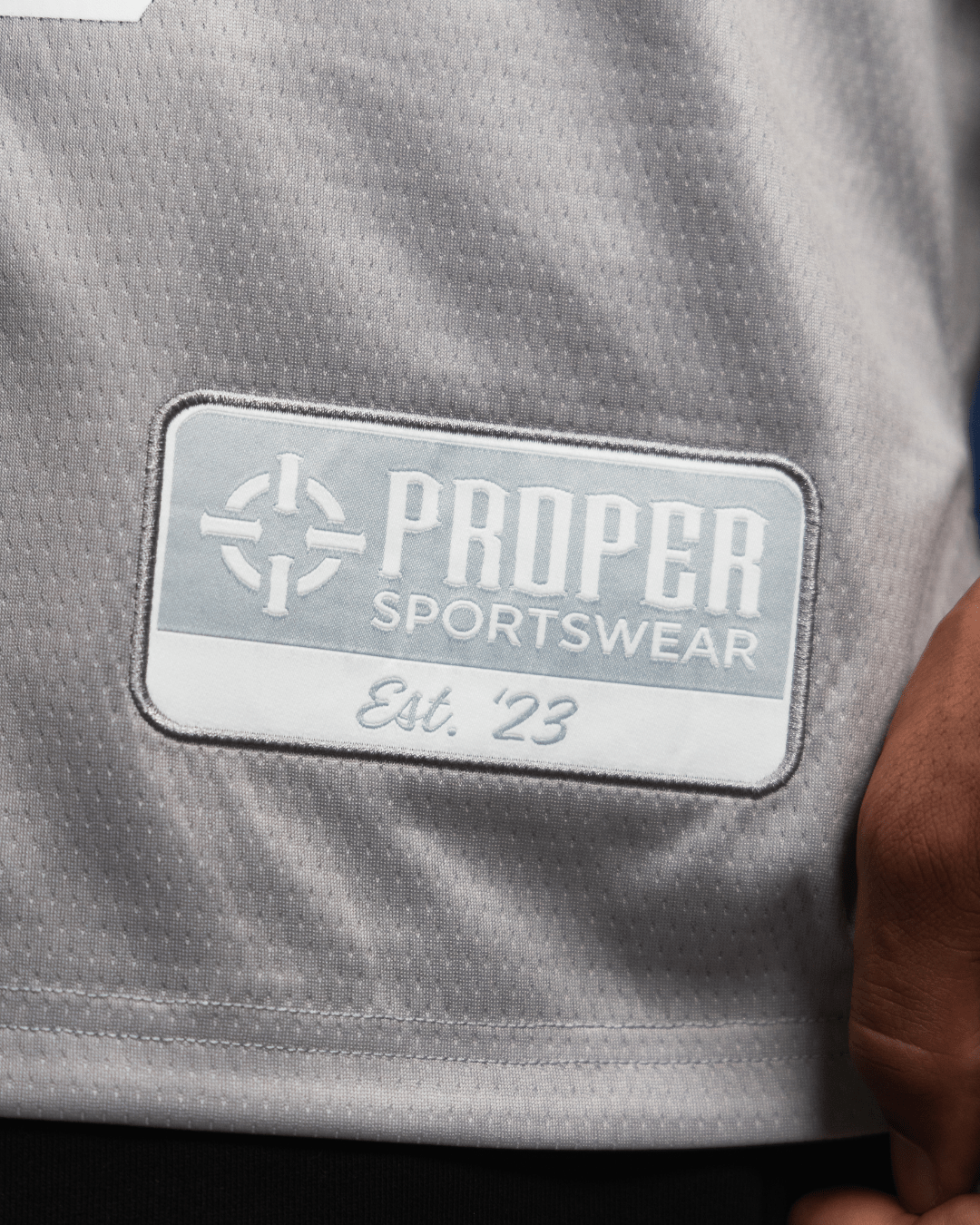 PROPER LEGACY BASKETBALL JERSEY SILVER - Proper Streetwear