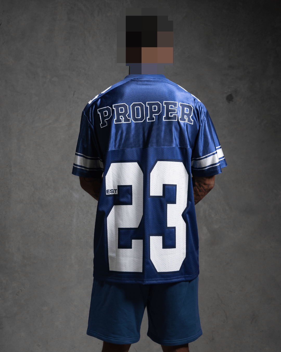 PROPER LEGACY NFL JERSEY BLUE - Proper Streetwear
