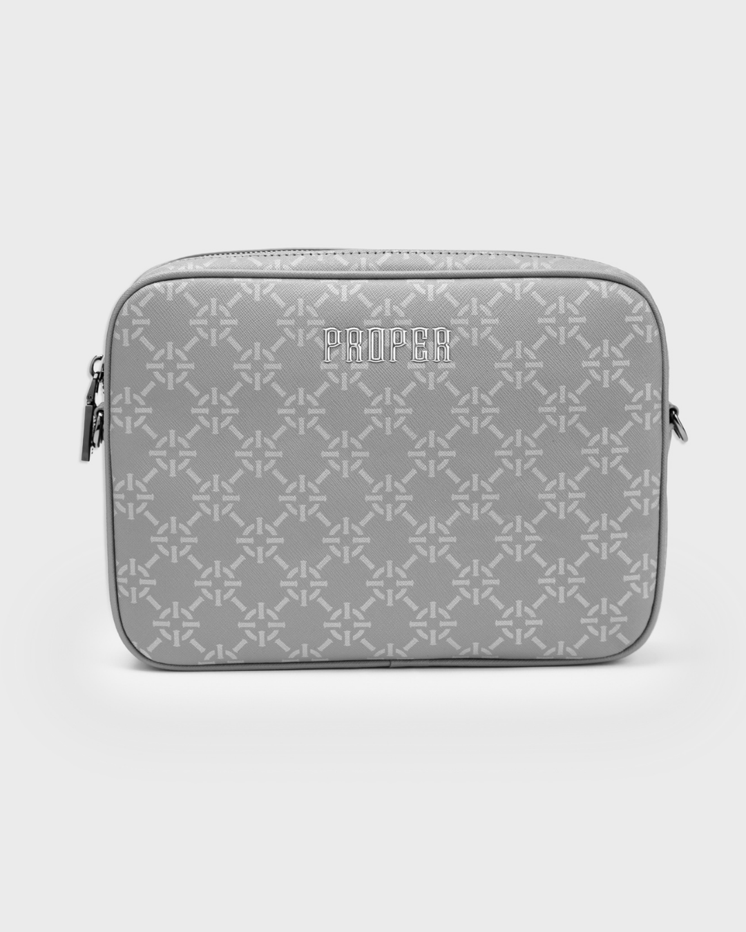 PROPER MONOGRAM MESSENGER BAG GREY - Proper Streetwear