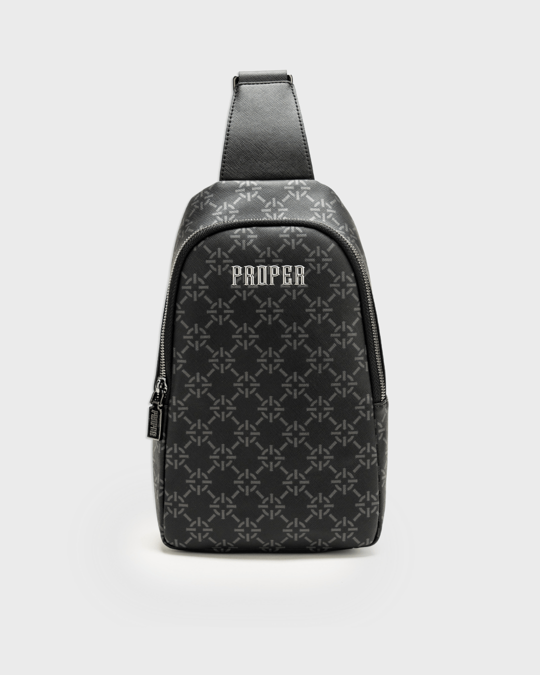 PROPER MONOGRAM SLING BAG BLACK - Proper Streetwear