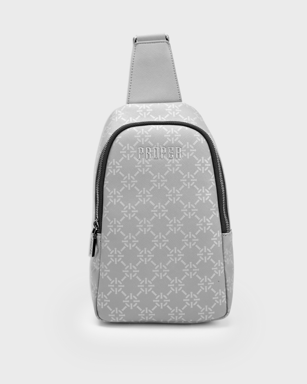 PROPER MONOGRAM SLING BAG GREY - Proper Streetwear
