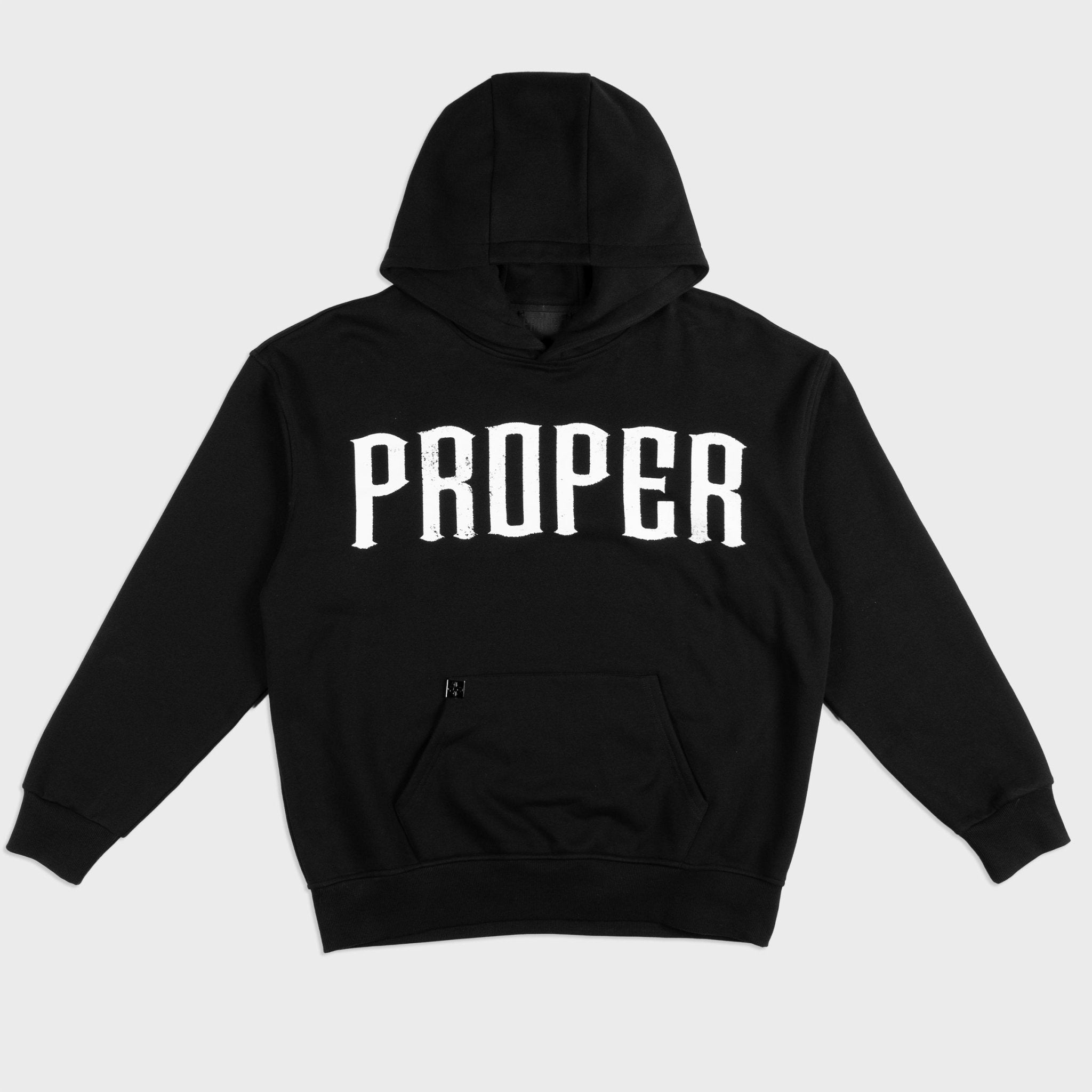 PROPER NCTF HOODIE BLACK - Proper Streetwear