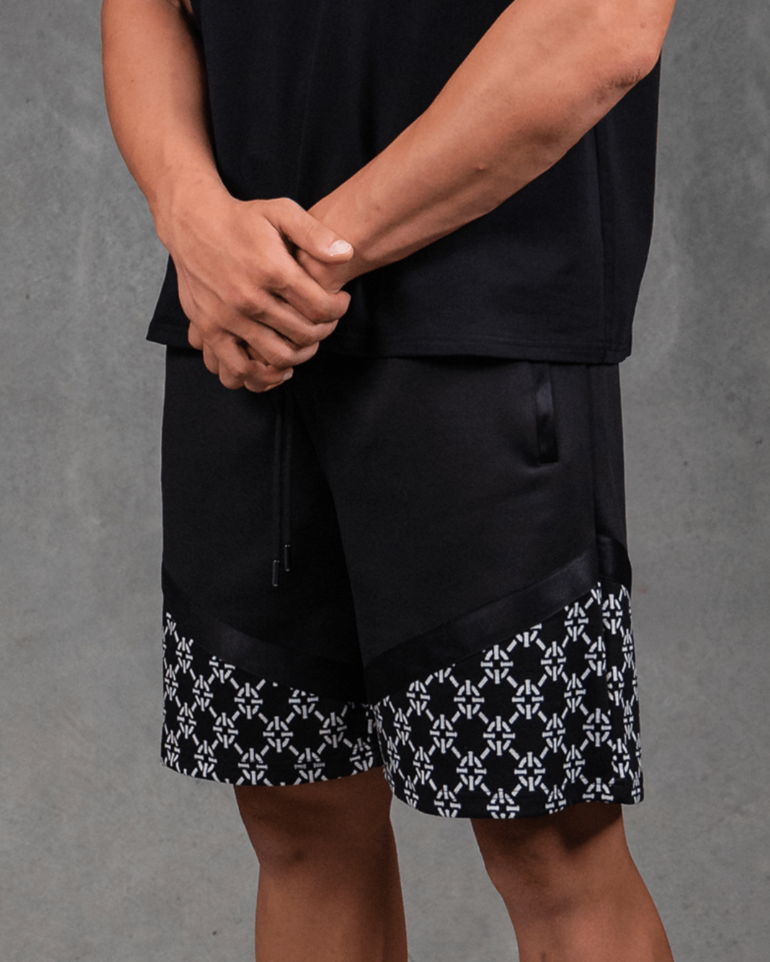 PROPER OG MONOGRAM SHORTS BLACK - Proper Streetwear
