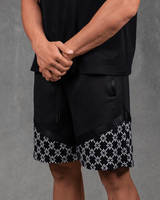 PROPER OG MONOGRAM SHORTS BLACK - Proper Streetwear
