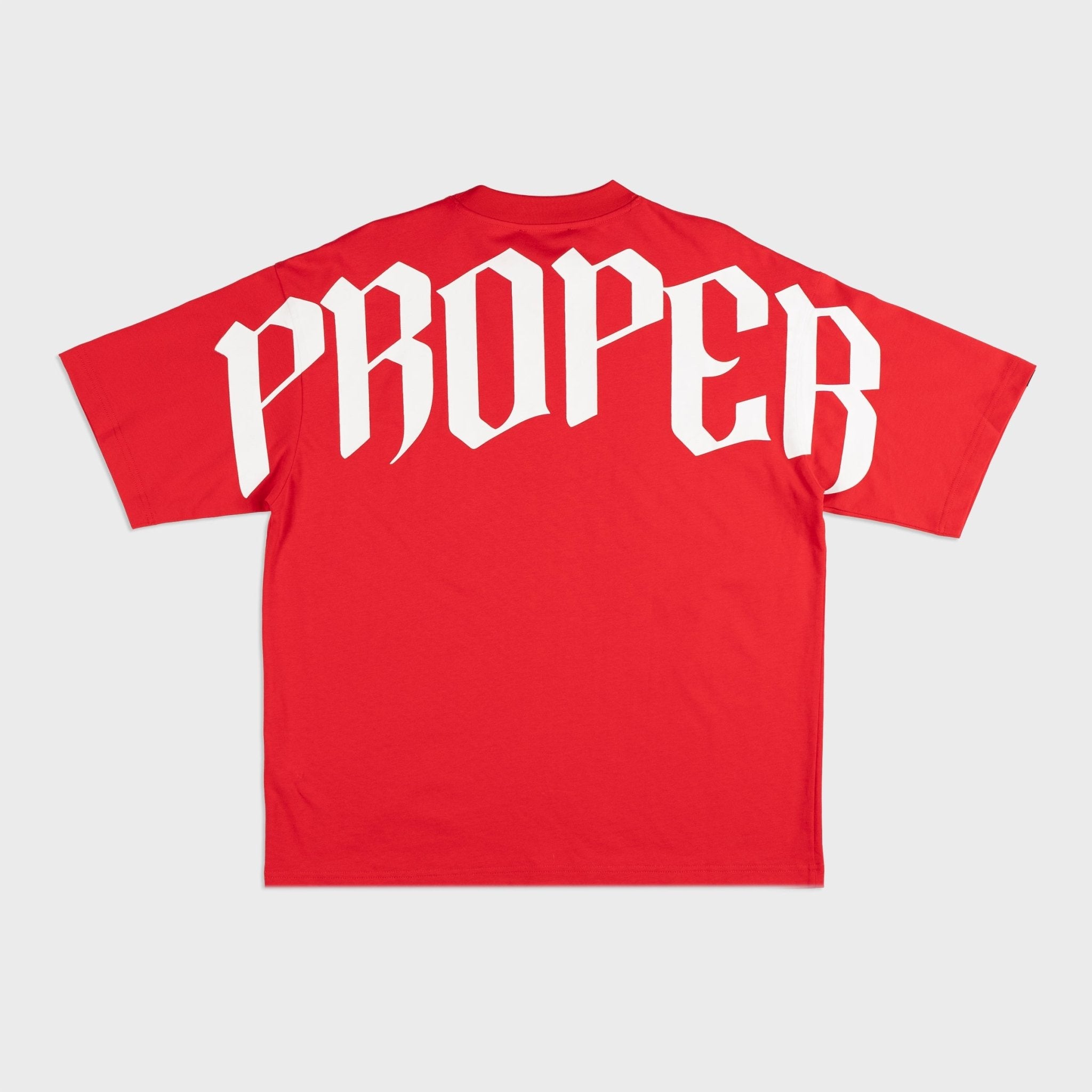 PROPER OG OVERSIZED TEE RED/WHITE - Proper Streetwear