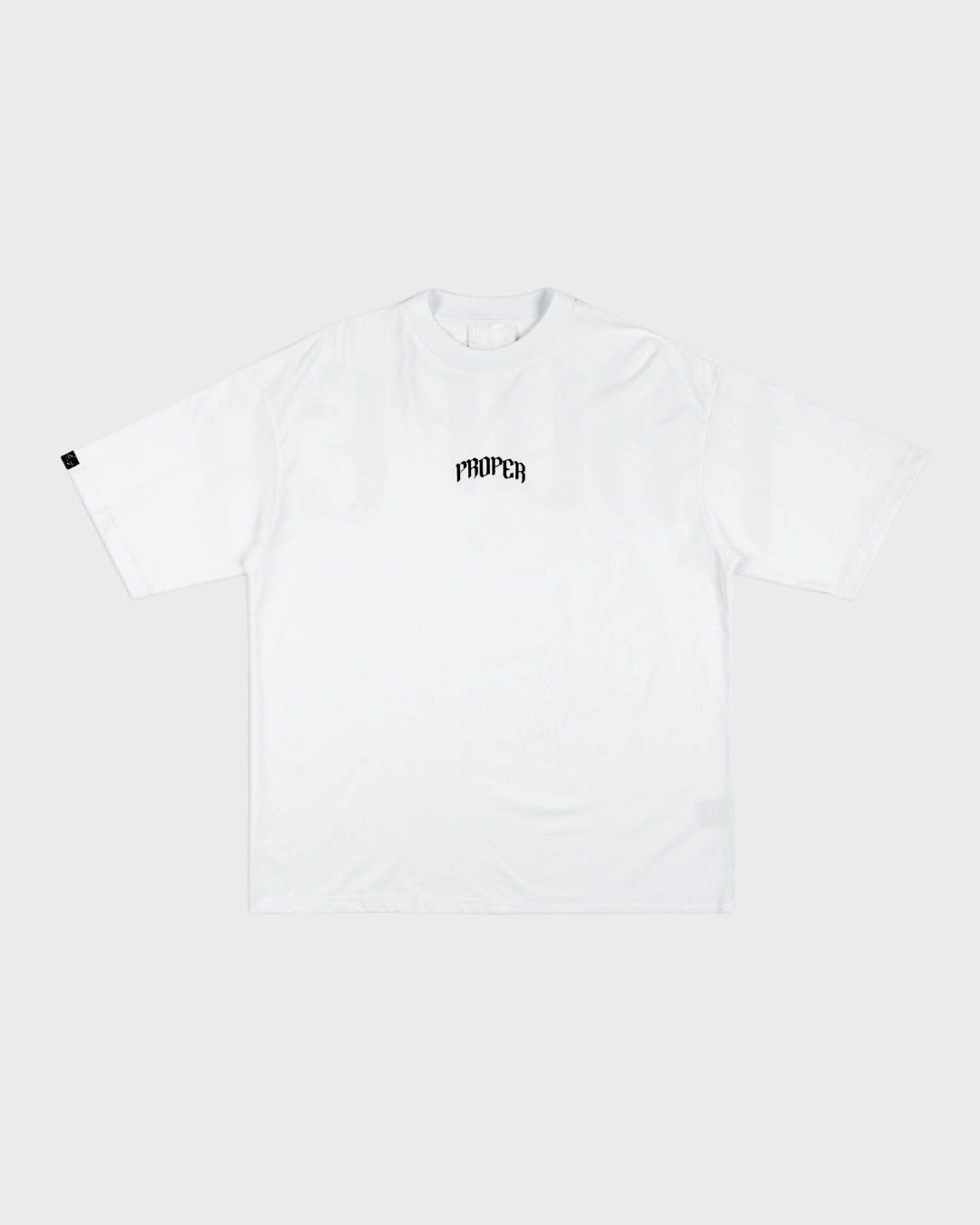 PROPER OG OVERSIZED TEE WHITE/BLACK - Proper Streetwear