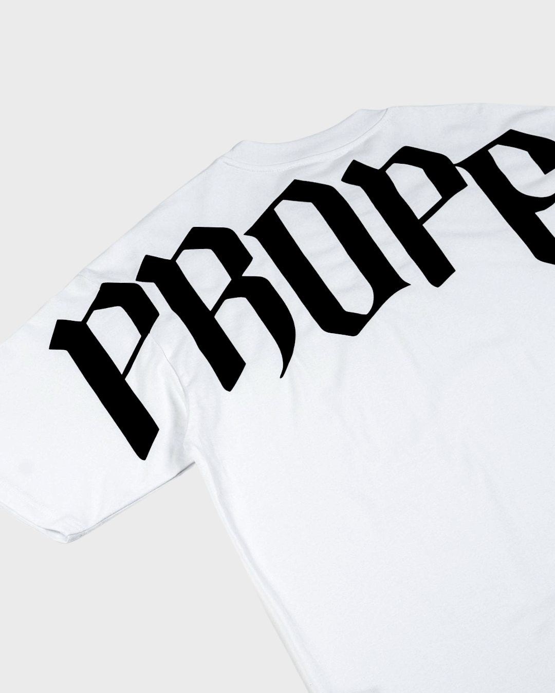 PROPER OG OVERSIZED TEE WHITE/BLACK - Proper Streetwear