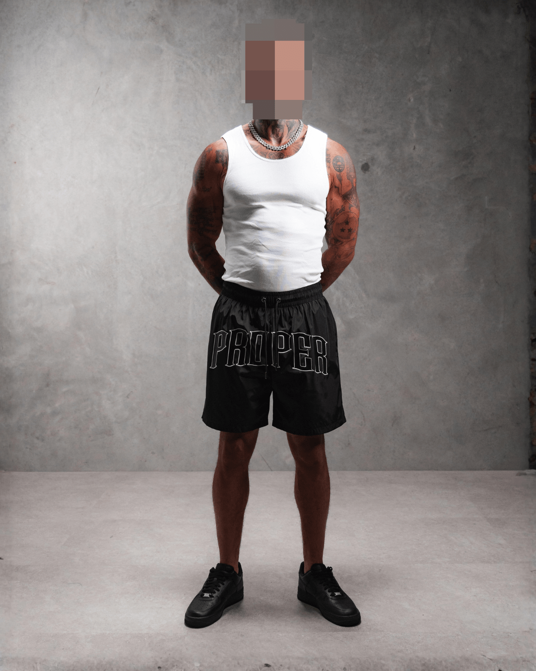 PROPER OG SWIM SHORTS BLACK - Proper Streetwear