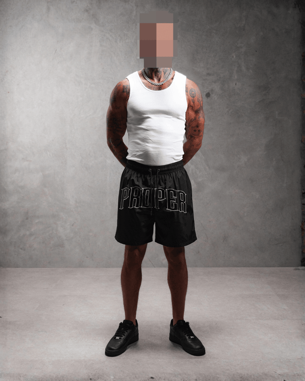 PROPER OG SWIM SHORTS BLACK - Proper Streetwear