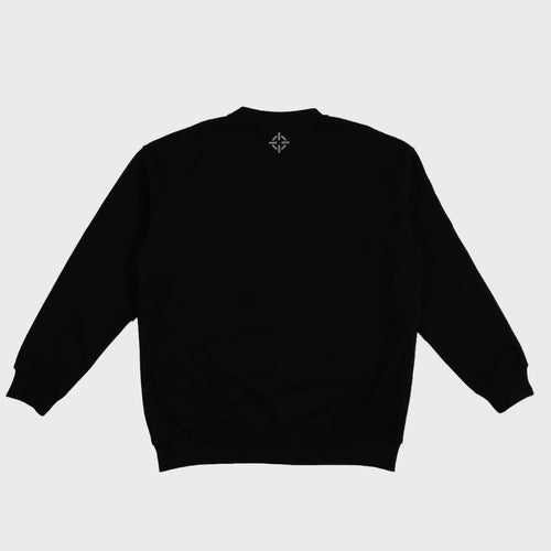 PROPER OUTLINE CREWNECK BLACK - Proper Streetwear