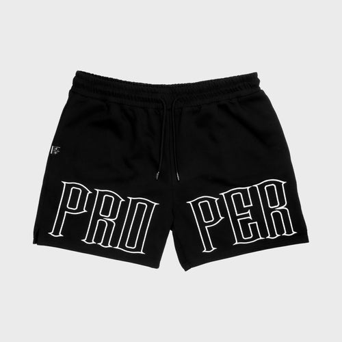 PROPER OUTLINE SHORTS BLACK - Proper Streetwear