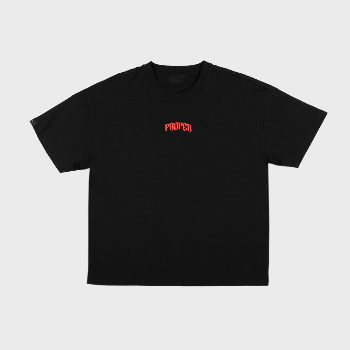 PROPER OVERSIZED OUTLINE TEE BLACK/RED - Proper Streetwear