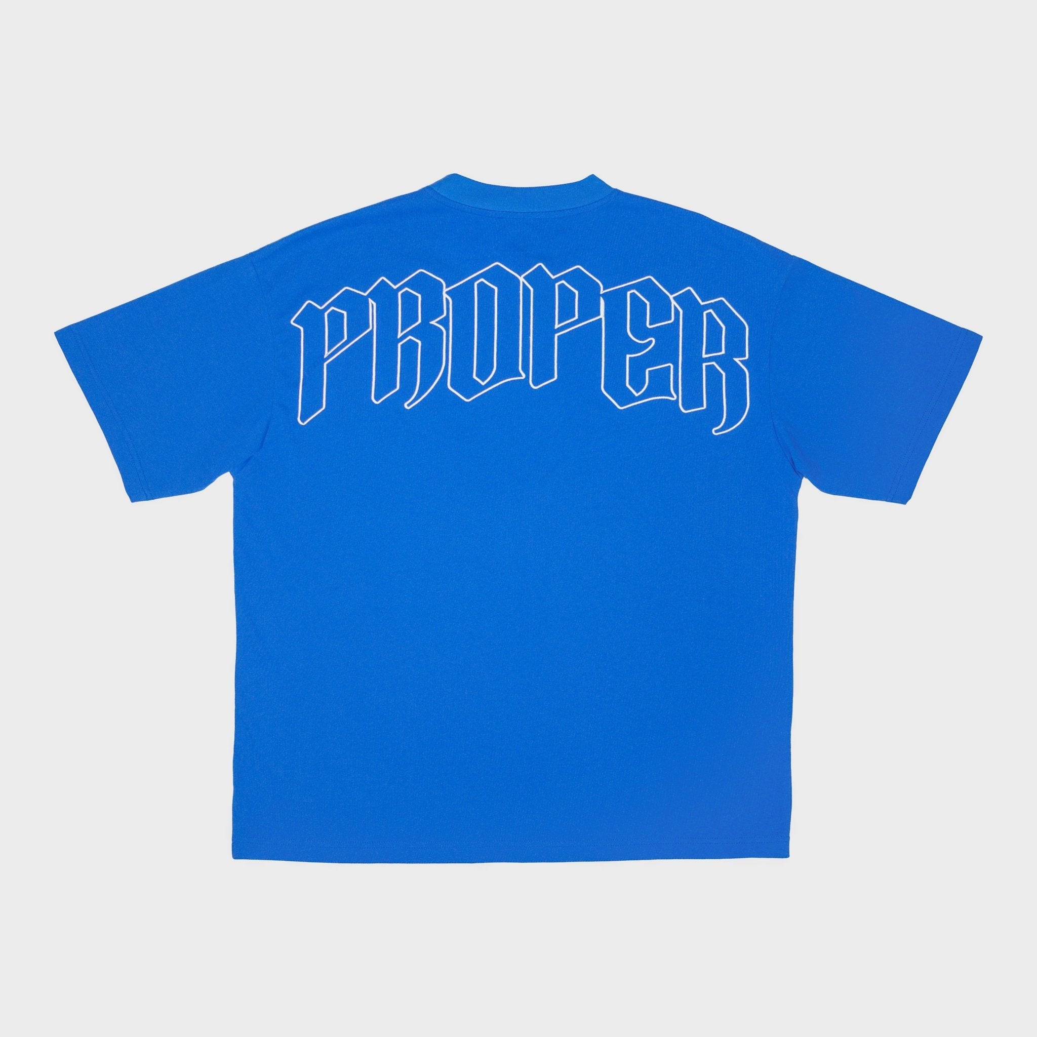 PROPER OVERSIZED OUTLINE TEE BLUE - Proper Streetwear