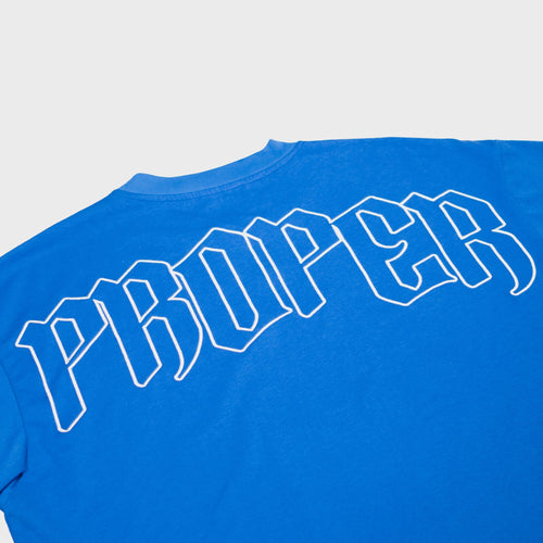 PROPER OVERSIZED OUTLINE TEE BLUE - Proper Streetwear