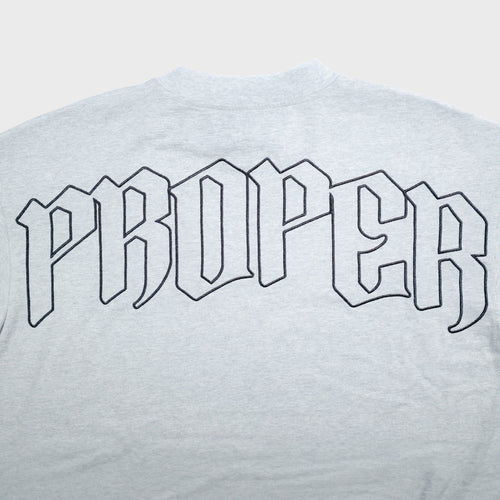 PROPER OVERSIZED OUTLINE TEE GREY - Proper Streetwear