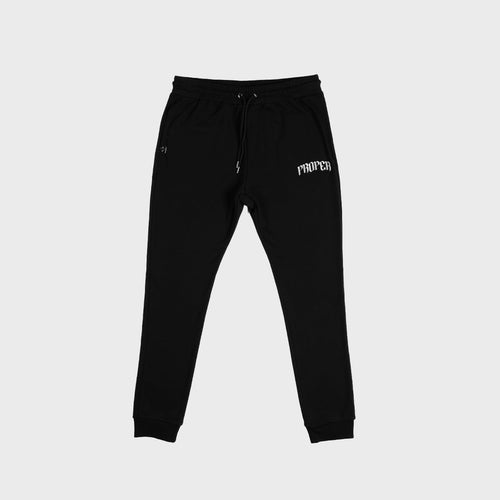 PROPER REFLECTIVE TRACKPANTS BLACK - Proper Streetwear