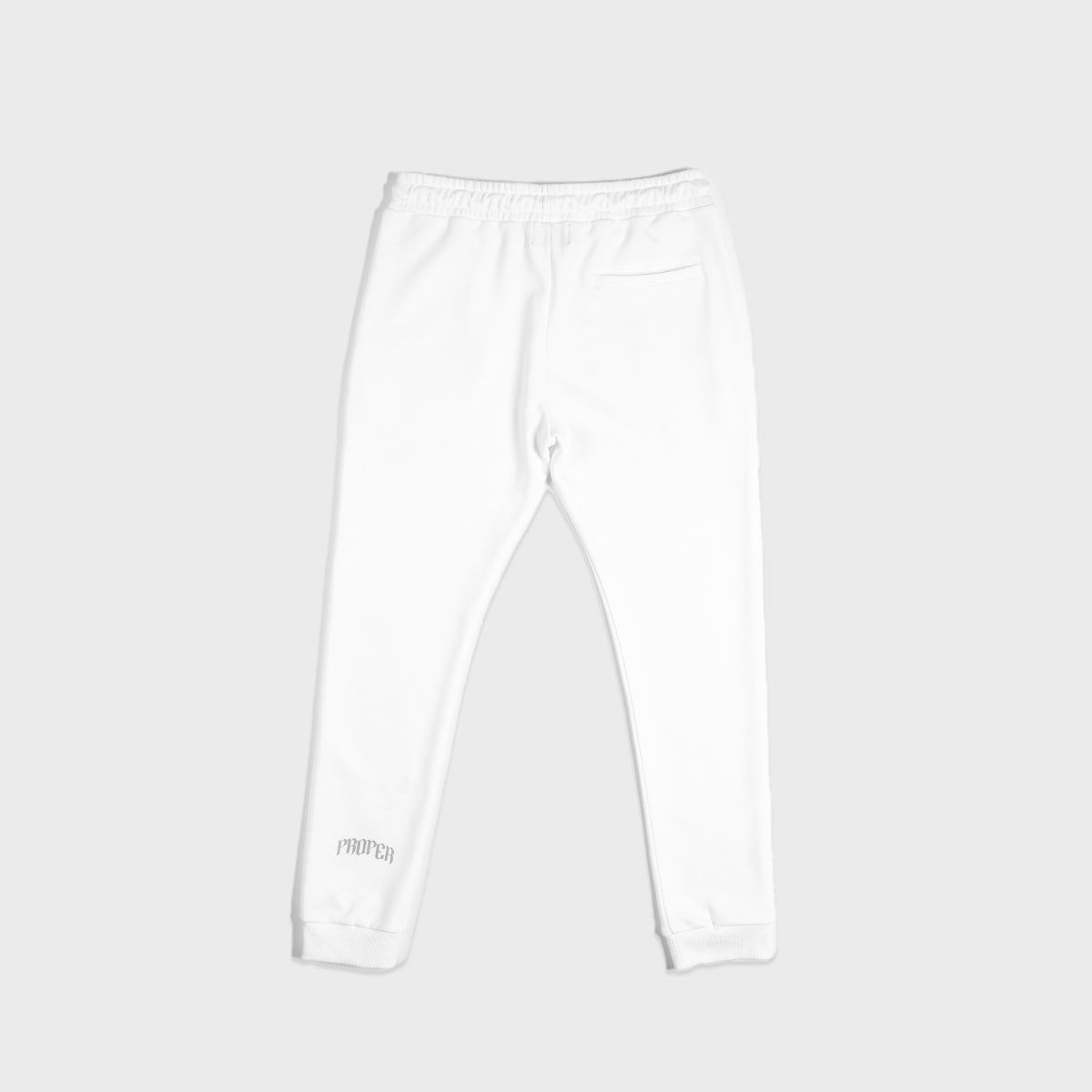 PROPER REFLECTIVE TRACKPANTS WHITE - Proper Streetwear