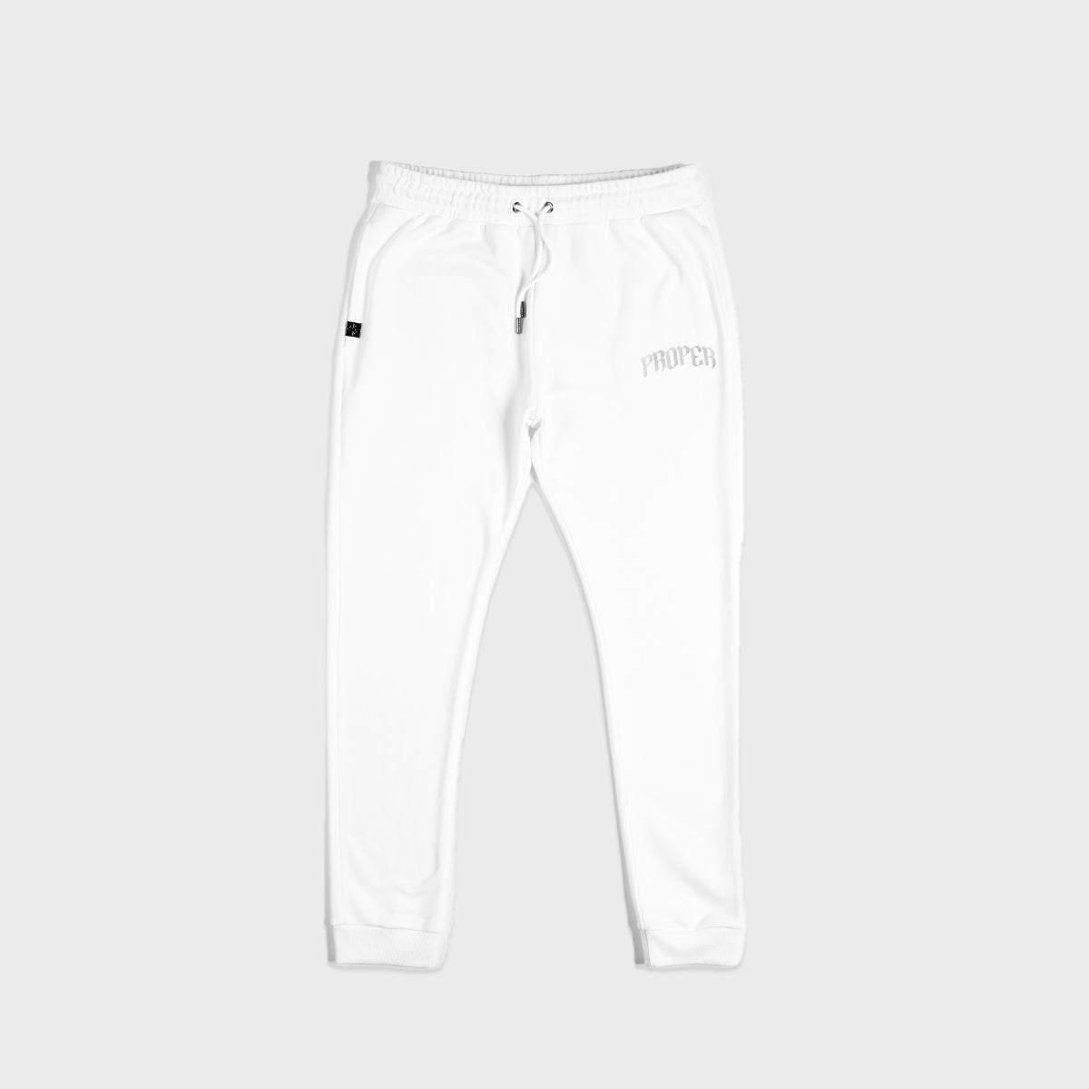 PROPER REFLECTIVE TRACKPANTS WHITE - Proper Streetwear