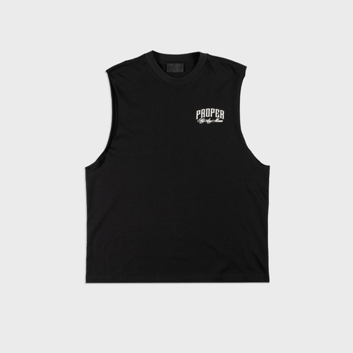 PROPER SCRIPTURE SINGLET BLACK - Proper Streetwear