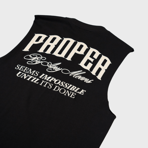 PROPER SCRIPTURE SINGLET BLACK - Proper Streetwear