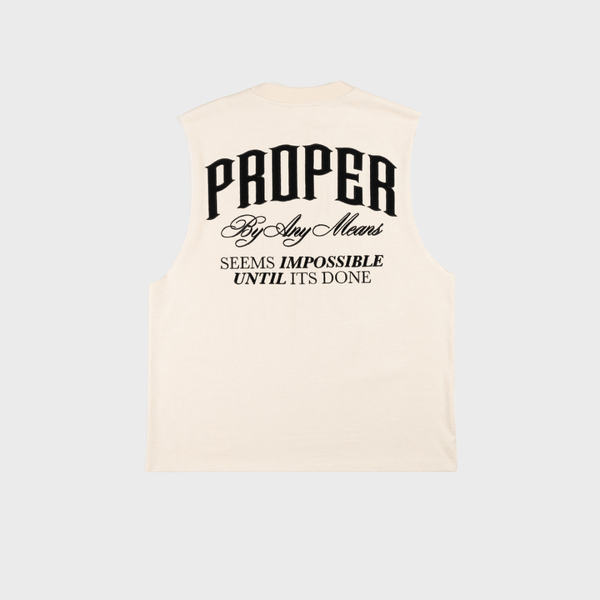 PROPER SCRIPTURE SINGLET STONE - Proper Streetwear