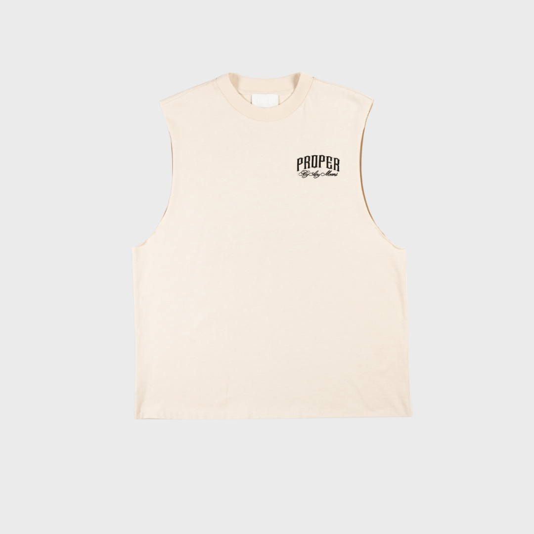 PROPER SCRIPTURE SINGLET STONE - Proper Streetwear