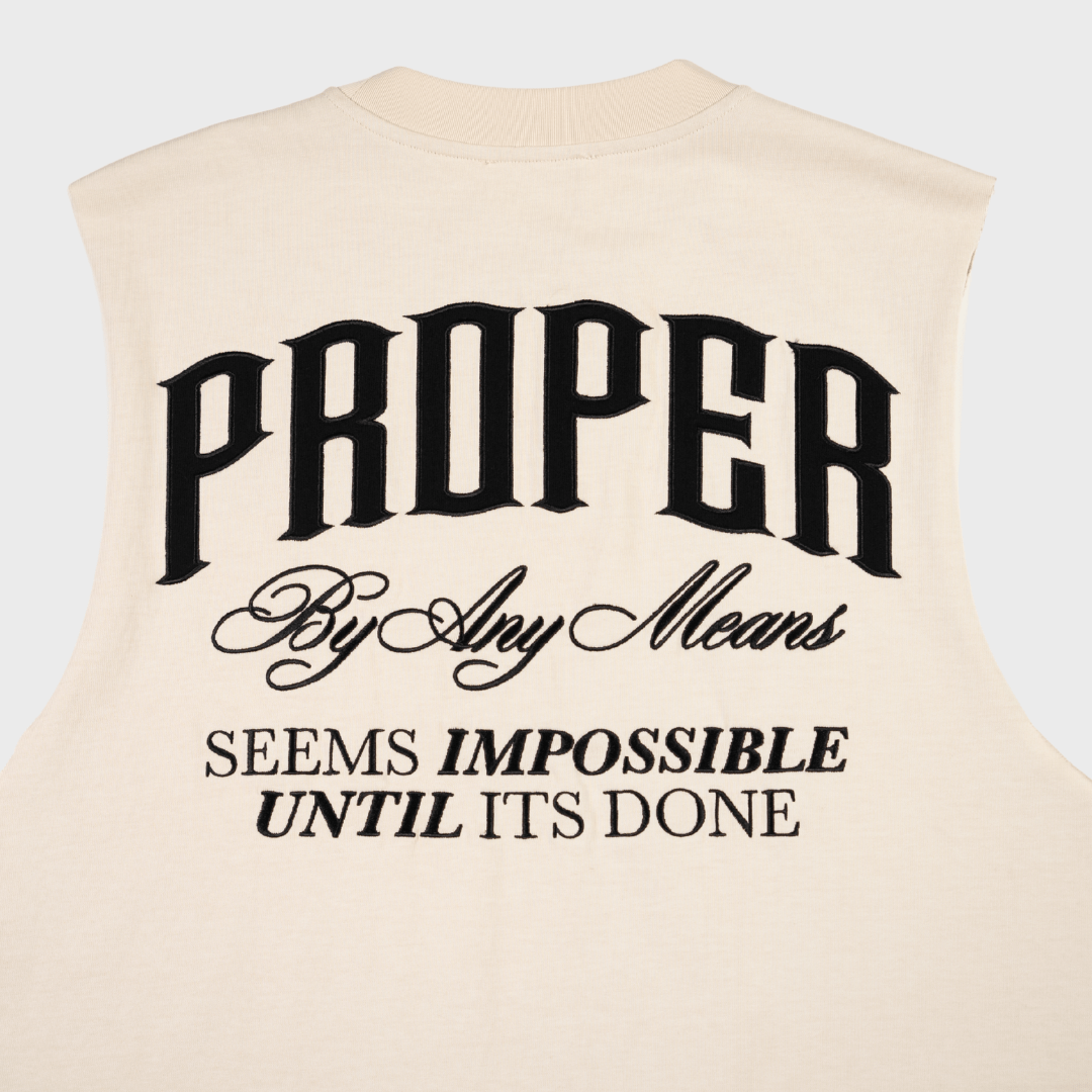 PROPER SCRIPTURE SINGLET STONE - Proper Streetwear