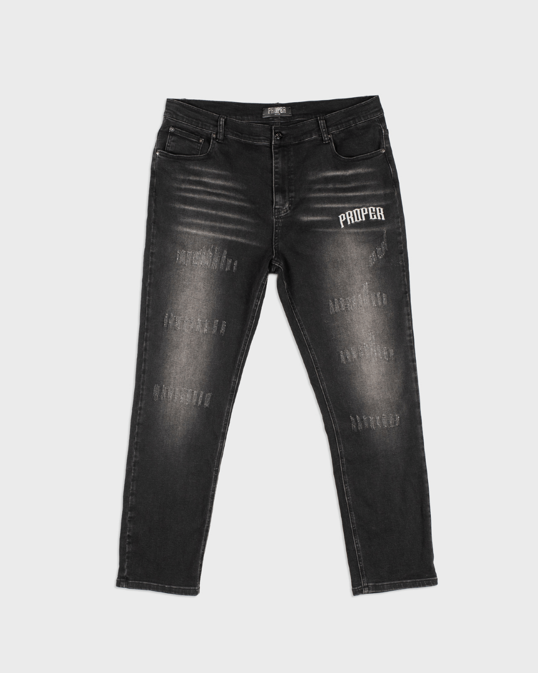 PROPER SHADOW JEANS BLACK - Proper Streetwear
