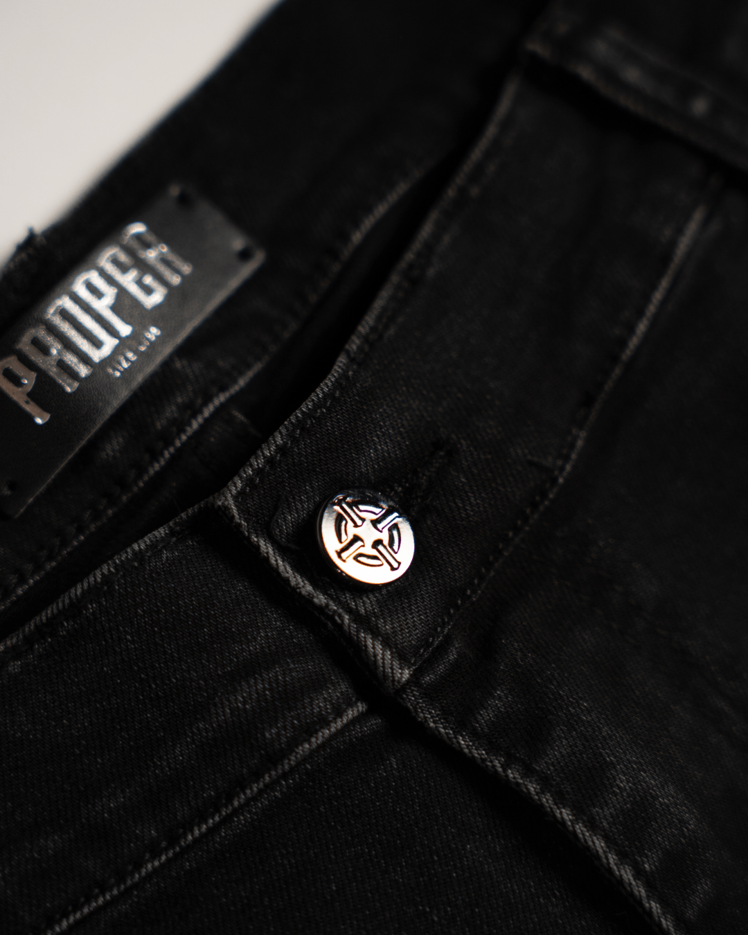 PROPER SHADOW JEANS BLACK - Proper Streetwear
