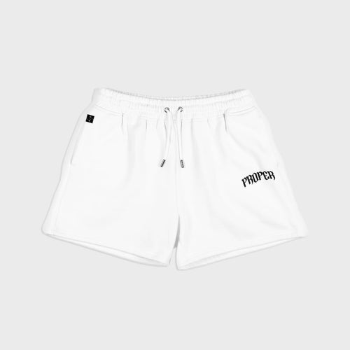 PROPER SHORTS WHITE - Proper Streetwear