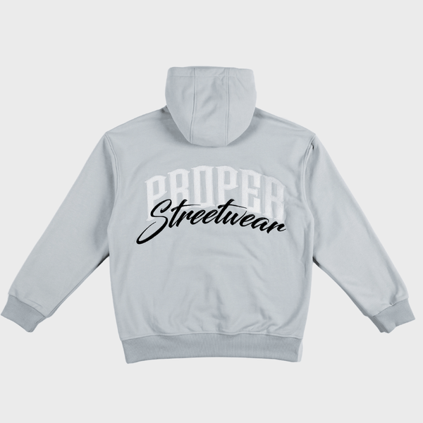 PROPER SIGNATURE HOODIE GREY - Proper Streetwear