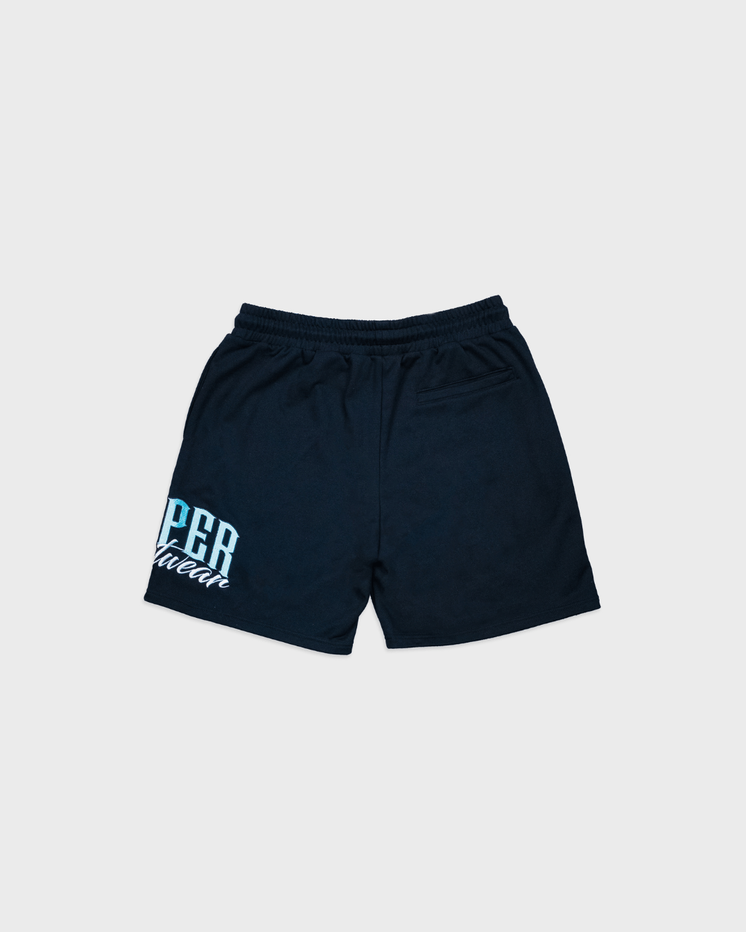 PROPER SIGNATURE SHORTS BLACK/ICY BLUE - Proper Streetwear