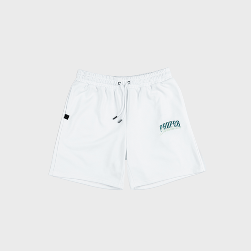 PROPER SIGNATURE SHORTS WHITE/GREEN - Proper Streetwear