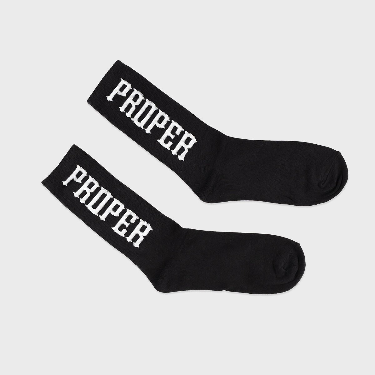 PROPER SOCKS BLACK - Proper Streetwear