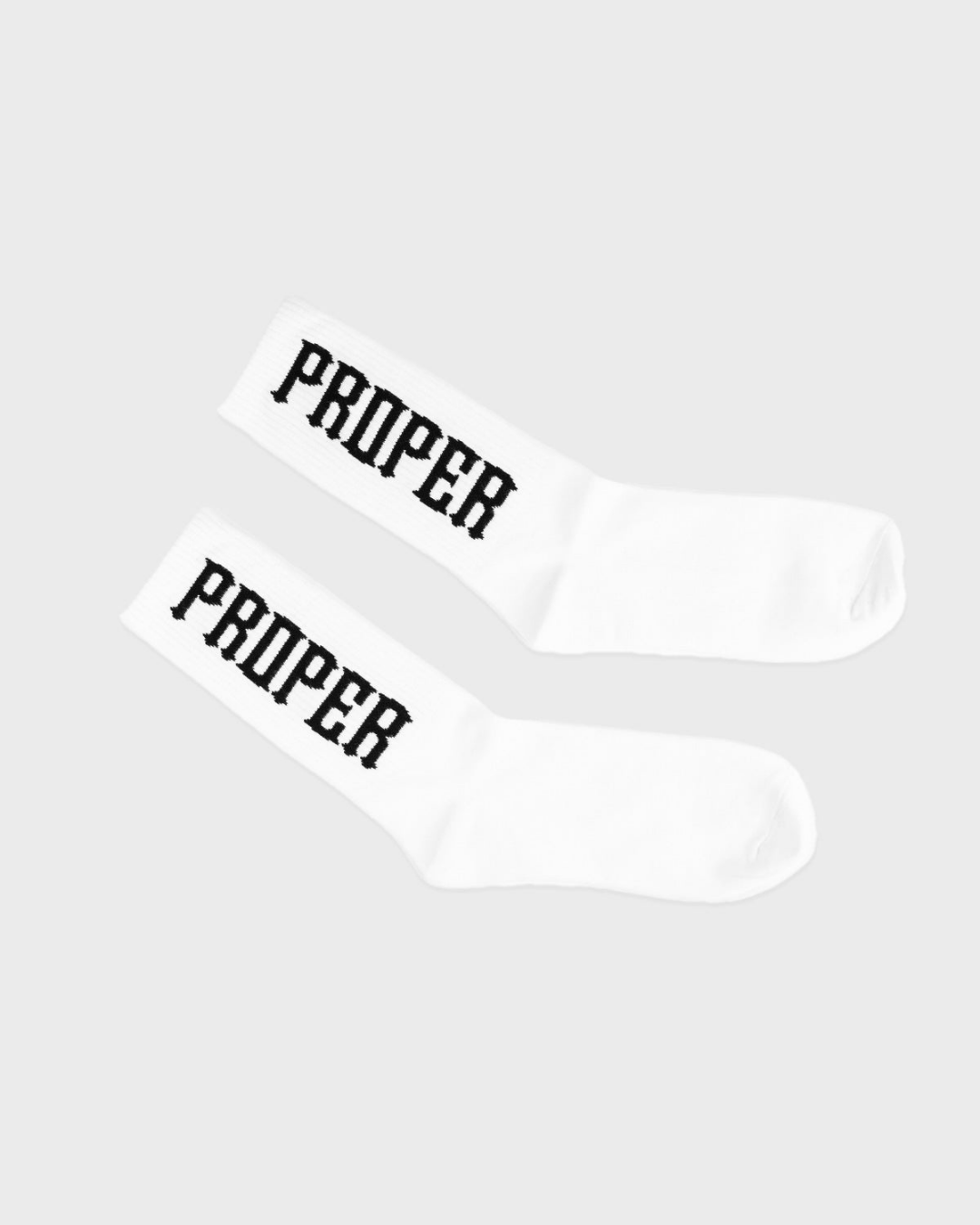 PROPER SOCKS B/W 2 PACK - Proper Streetwear