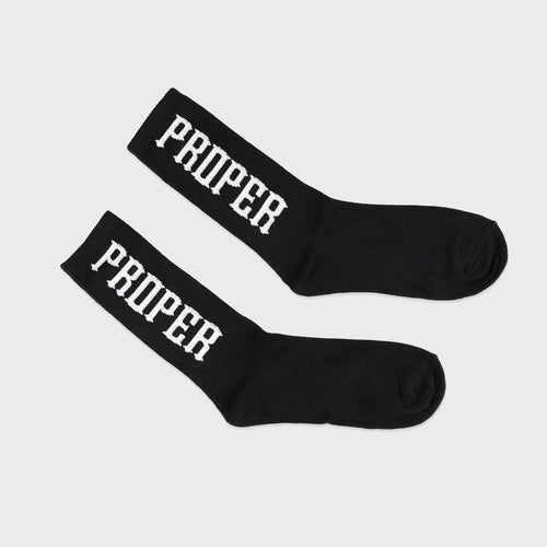 PROPER SOCKS B/W 2 PACK - Proper Streetwear