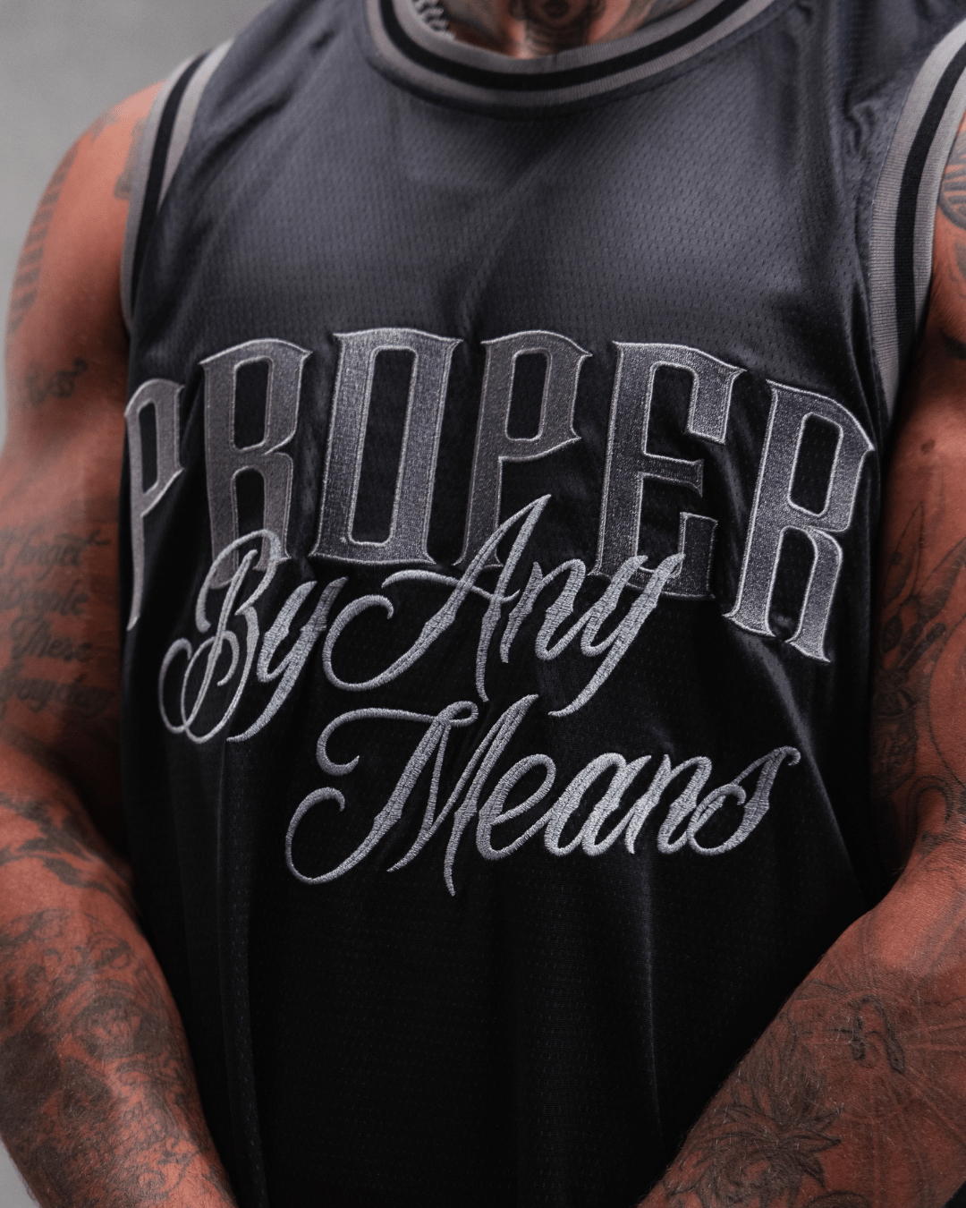PROPER STATUS BASKETBALL JERSEY BLACK - Proper Streetwear