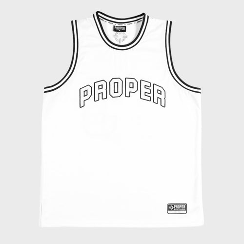 PROPER STREET JERSEY WHITE/BLACK - Proper Streetwear