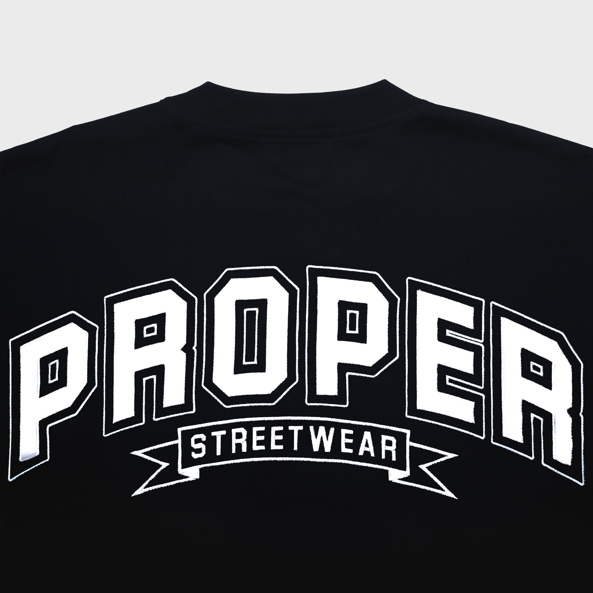 PROPER STREETWEAR OVERSIZED TEE BLACK - Proper Streetwear