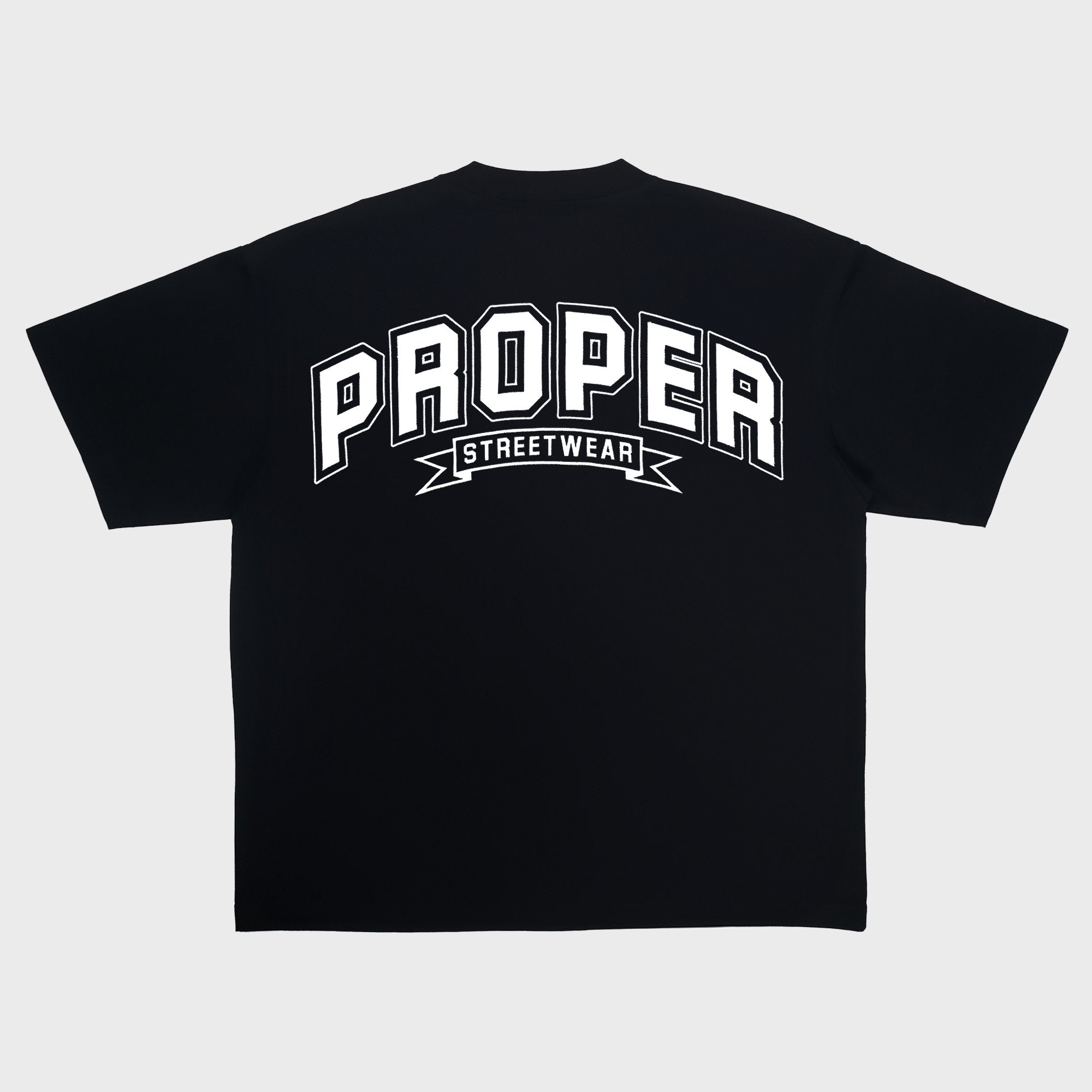 PROPER STREETWEAR OVERSIZED TEE BLACK - Proper Streetwear