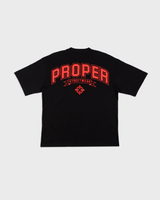 PROPER STREETWEAR OVERSIZED TEE BLACK/RED - Proper Streetwear
