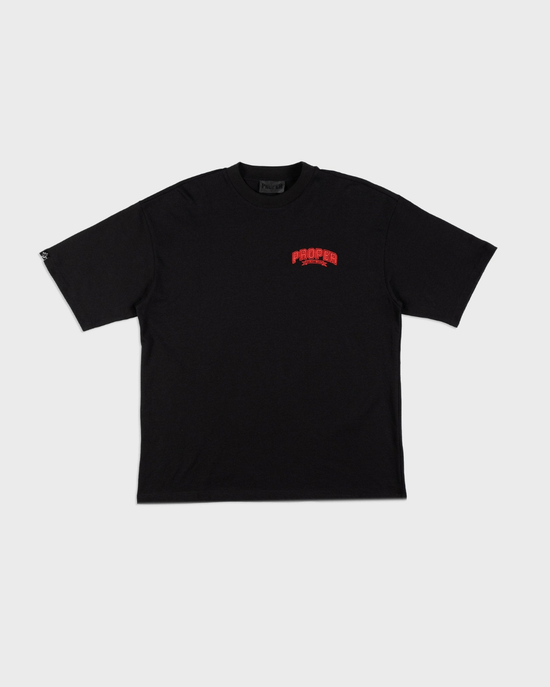 PROPER STREETWEAR OVERSIZED TEE BLACK/RED - Proper Streetwear