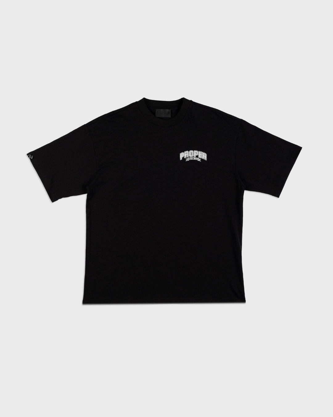 PROPER STREETWEAR OVERSIZED TEE BLACK/STONE - Proper Streetwear