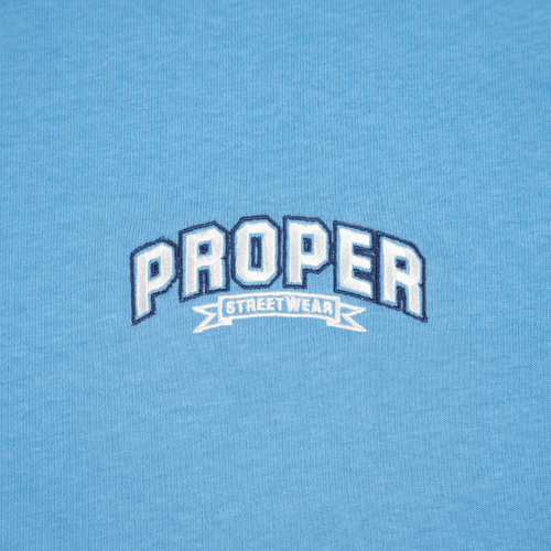 PROPER STREETWEAR OVERSIZED TEE BLUE/WHITE - Proper Streetwear